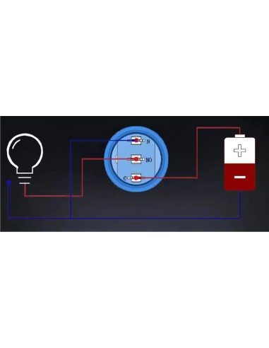 INTERRUPTOR BASCULANTE ACERO INOX 22MM 12/24 20A