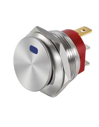 INTERRUPTOR BASCULANTE ACERO INOX 22MM 12/24 20A
