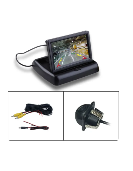 CAMARA CON VISIÓN TRASERA Y MONITOR 4,3 PULGADAS