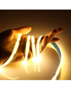 TIRA LUZ LED TIPO COB BLANCO CÁLIDO IP20 12V 2