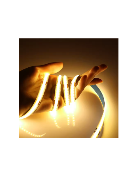 TIRA LUZ LED TIPO COB BLANCO CÁLIDO IP20 12V