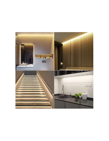 TIRA LUZ LED TIPO COB BLANCO CÁLIDO IP20 12V