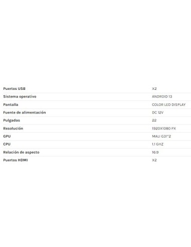 TELEVISOR 22 PULGADAS 12V FULL HD SMART TV LARRYHOUSE