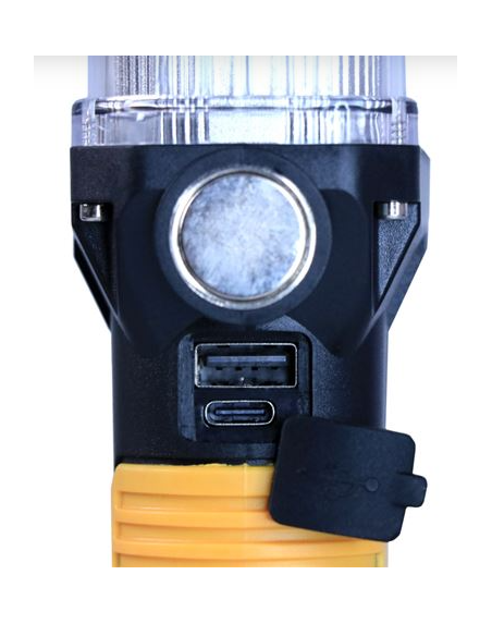 LINTERNA LED RECARGABLE | GANCHO E IMÁN | COB + LED 10W 800LM ELBAT