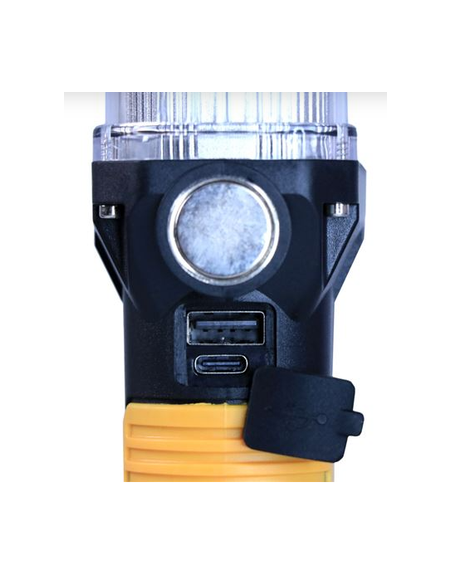 LINTERNA LED RECARGABLE | GANCHO E IMÁN | COB + LED 10W 800LM ELBAT