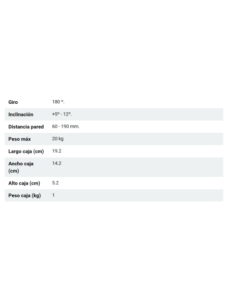 SOPORTE DE TELEVISION EXTENSIBLE 13-42 PULGADAS