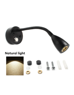 FLEXO NEGRO 12V CON USB