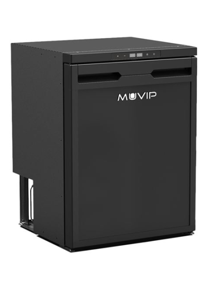 NEVERA FIJA CON COMPRESOR 12V 58 LITROS DOBLE ZONA 60W MUVIP