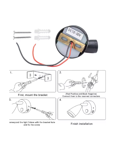 LAMPARA DE LECTURA NEGRA Y USB