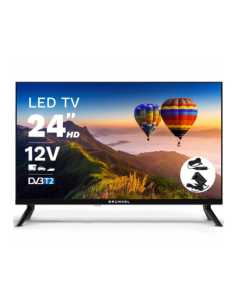 TELEVISOR LED HD 24" | WIFI | NEGRO | SMART TV | 12V GRUNKEL