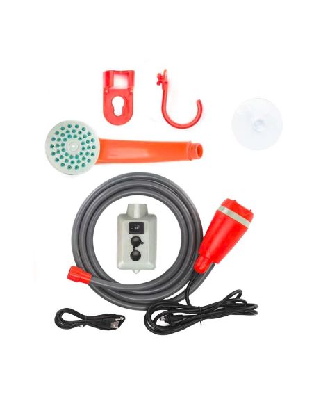 DUCHA PORTÁTIL RECARGABLE CON BOMBA SUMERGIBLE USB