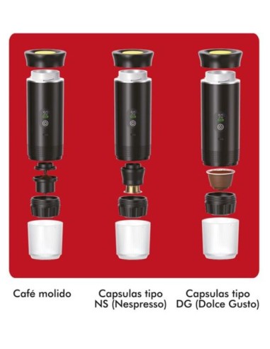 CAFETERA PORTATIL 3 EN 1 XPRESSCUP NEGRA MUVIP