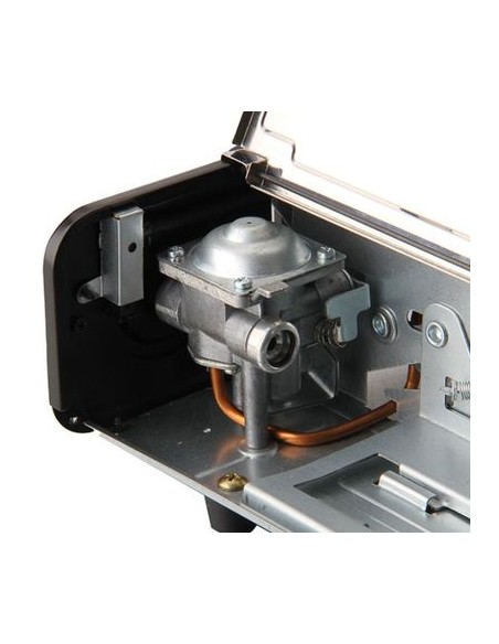 COCINA DE GAS PORTATIL DOBLE BOMBONA ACERO + PLANCHA + MALETIN MUVIP