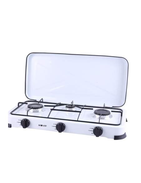 COCINA DE GAS 3 FUEGOS BLANCA MUVIP